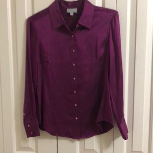 Pure Collection Tops - Pure 100% silk blouse size 8-10 purple blouse Pure Collection Tops - Pure 100% silk blouse size 8-10 purple blouse